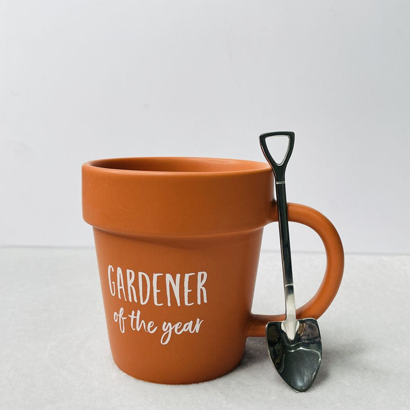 Terracotta Garden-Inspired Porcelain Cup