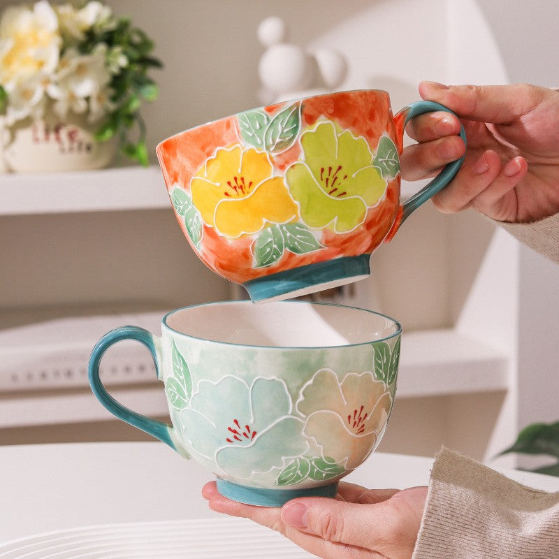 BloomRidge Hand-Drawn Ceramic Mug