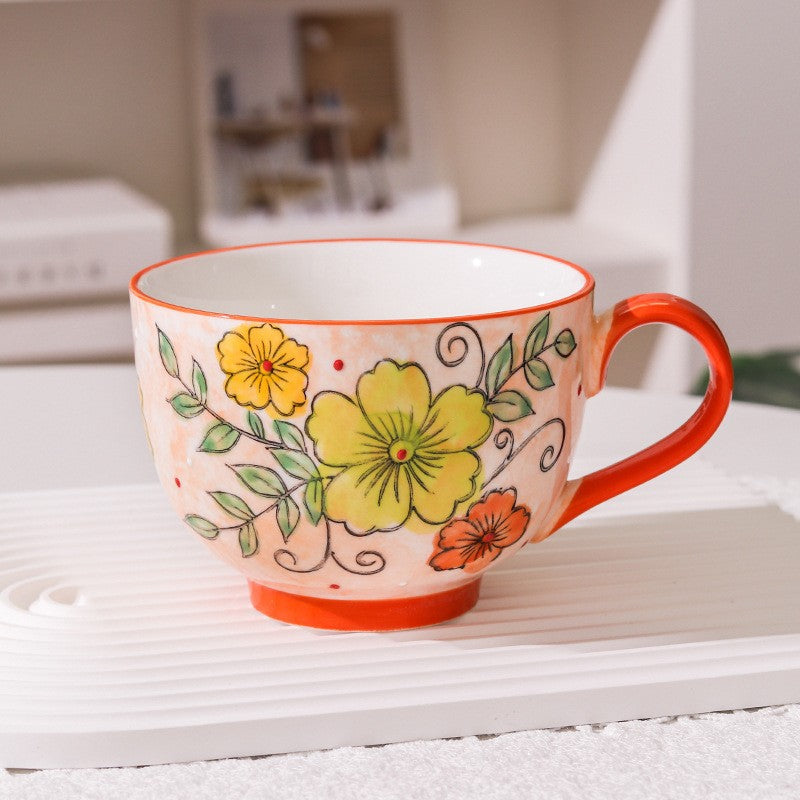 BloomRidge Hand-Drawn Ceramic Mug