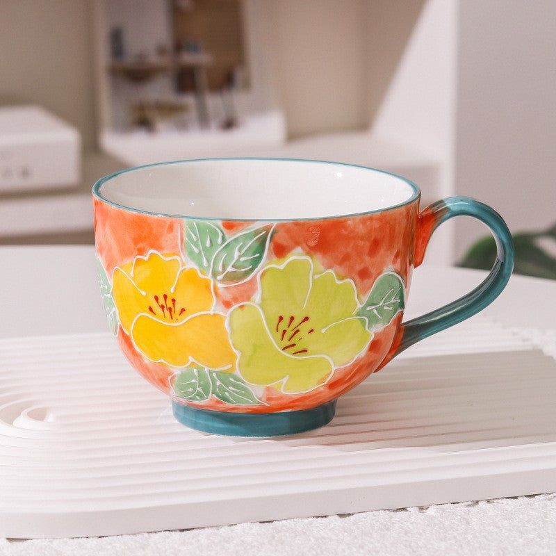 BloomRidge Hand-Drawn Ceramic Mug
