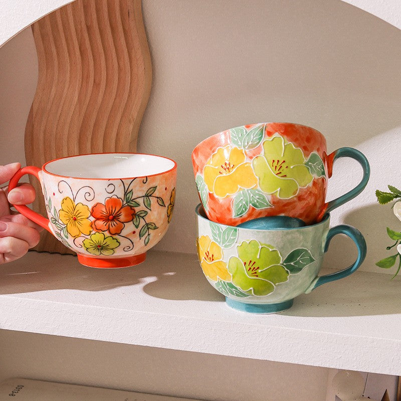 BloomRidge Hand-Drawn Ceramic Mug