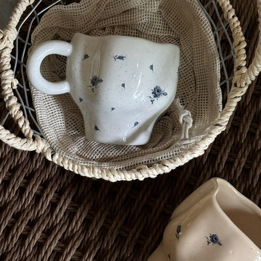 Bloomstroke Hand-Painted Irregular Mug