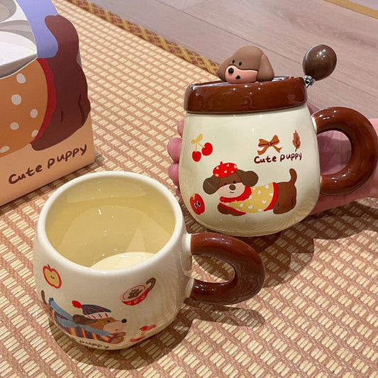 Dachshund Delight Ceramic Mug Set