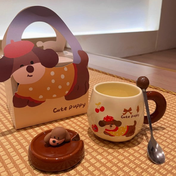 Dachshund Delight Ceramic Mug Set