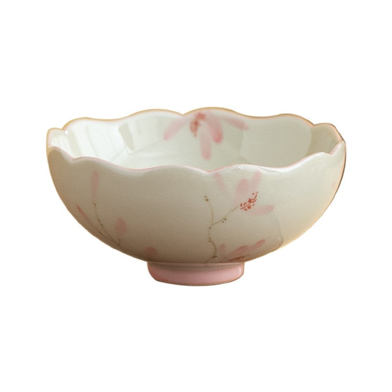 Lotus Bloom Hand-Painted Teacup