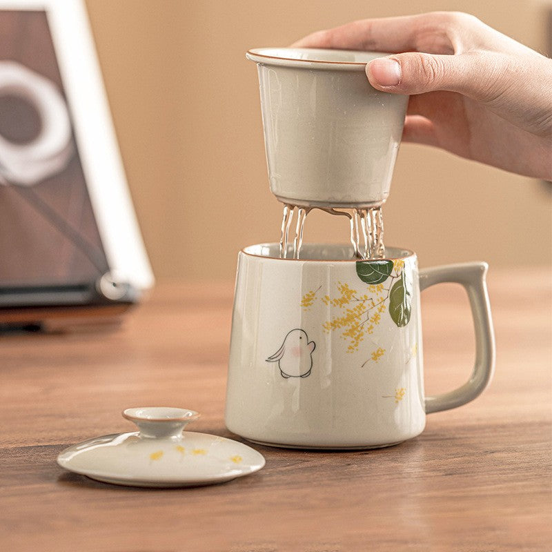 Moon Rabbit Osmanthus Art Cup