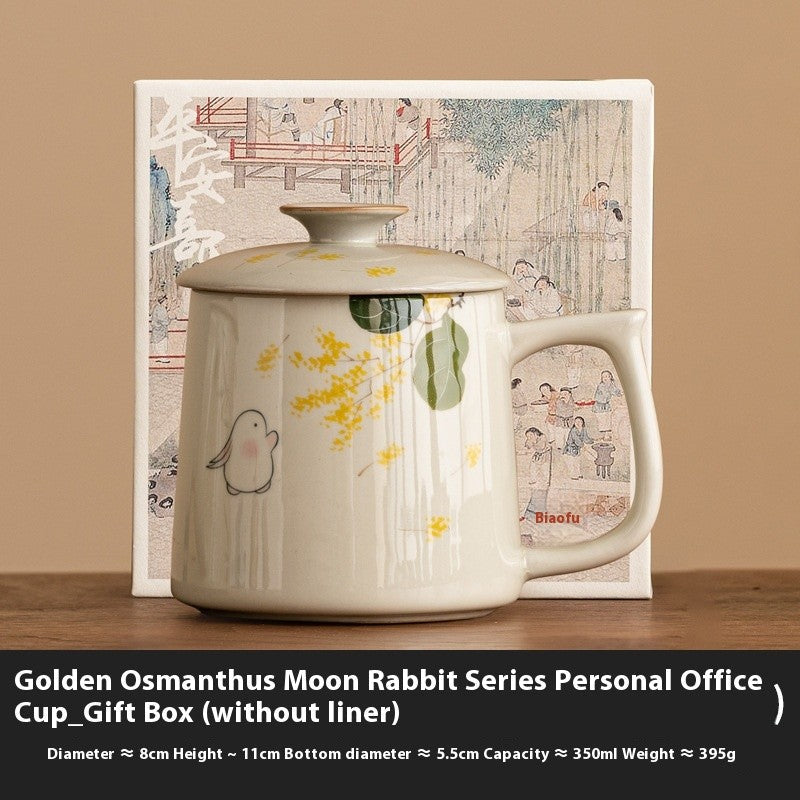 Moon Rabbit Osmanthus Art Cup