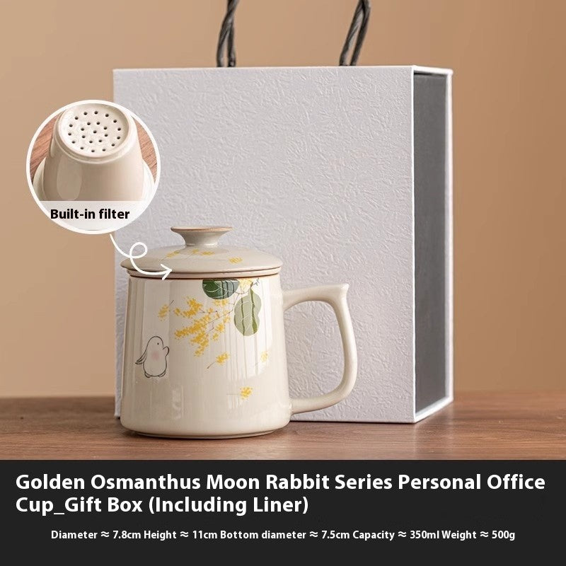 Moon Rabbit Osmanthus Art Cup