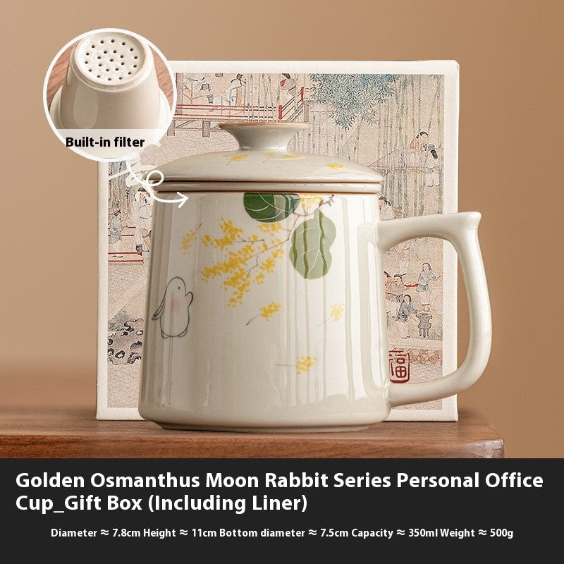 Moon Rabbit Osmanthus Art Cup