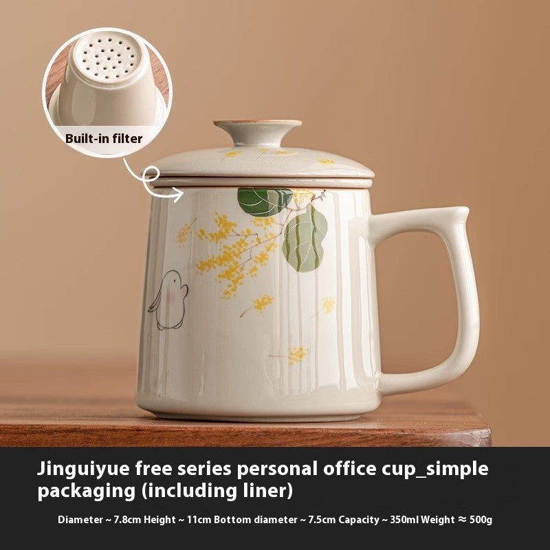 Moon Rabbit Osmanthus Art Cup