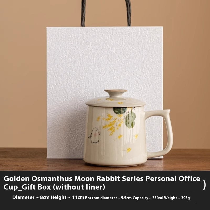 Moon Rabbit Osmanthus Art Cup