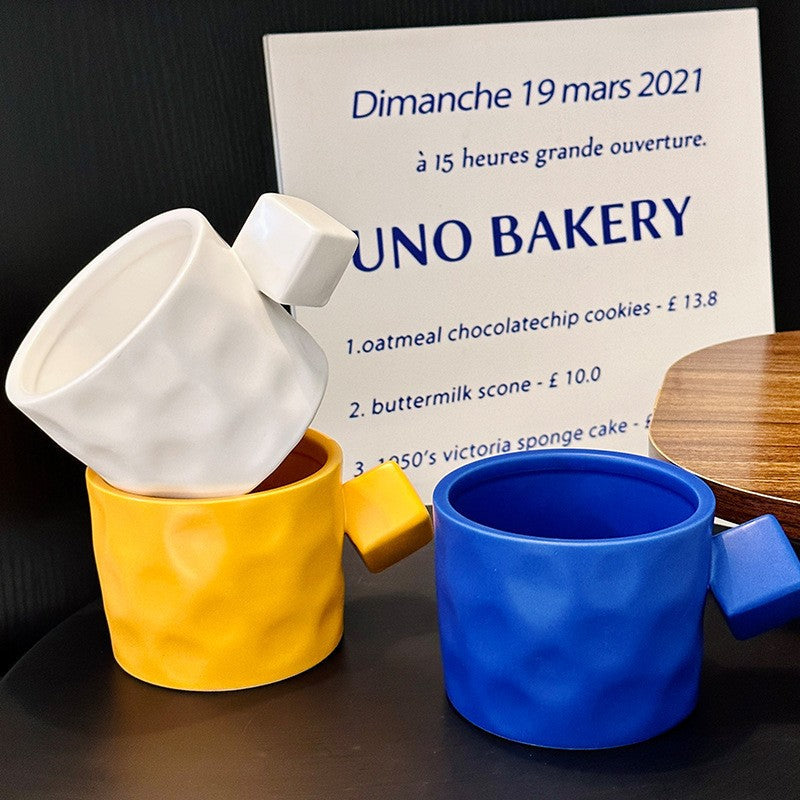 Nordcrest Square-Handle Ceramic Mug