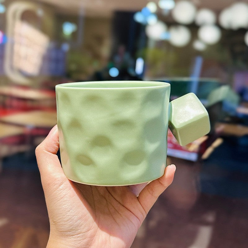 Nordcrest Square-Handle Ceramic Mug