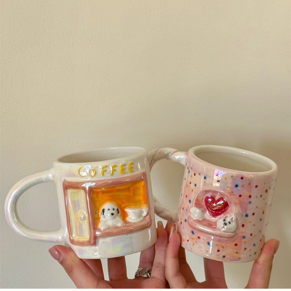 PearlPup Embossed Ceramic Mug