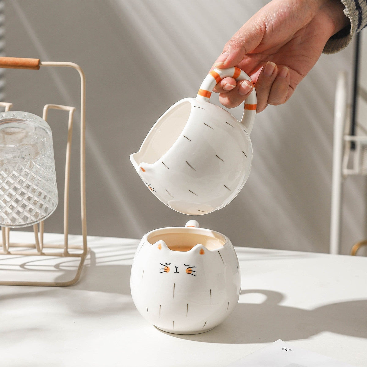 Raindrop Kitty Mug