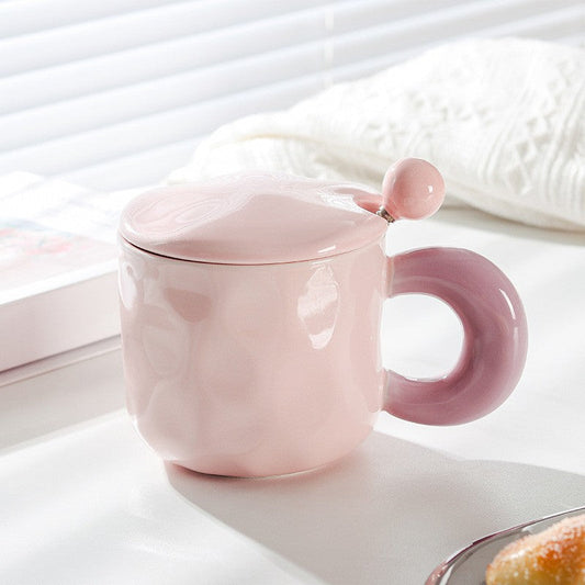 SweetSketch Girl Ceramic Mug Set