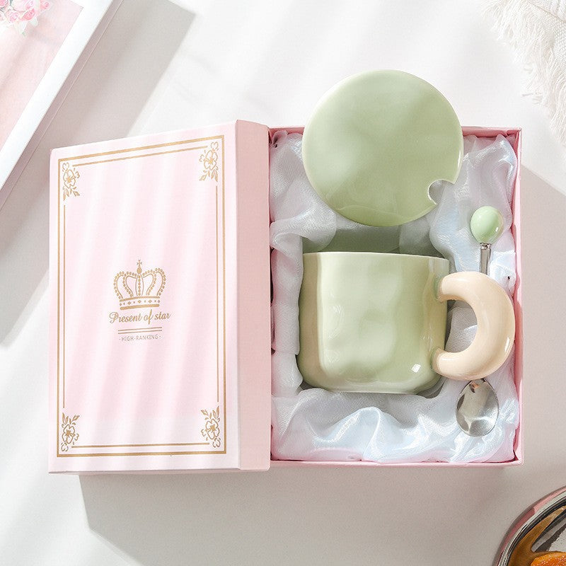SweetSketch Girl Ceramic Mug Set