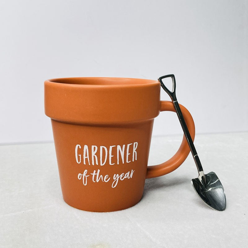 Terracotta Garden-Inspired Porcelain Cup