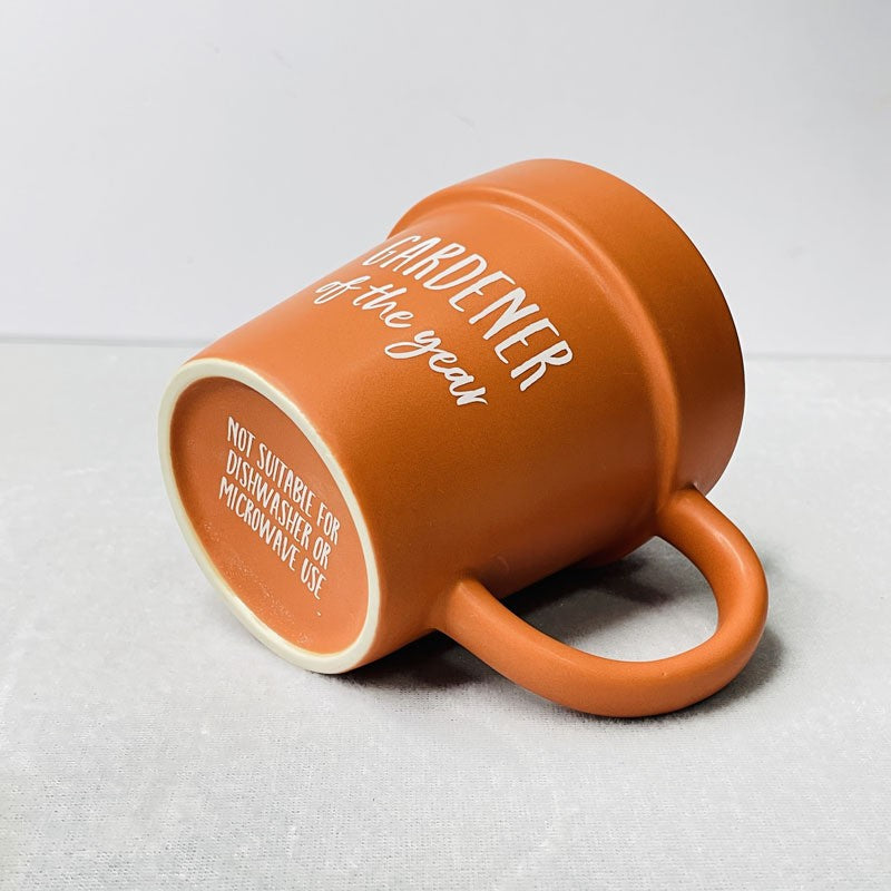 Terracotta Garden-Inspired Porcelain Cup