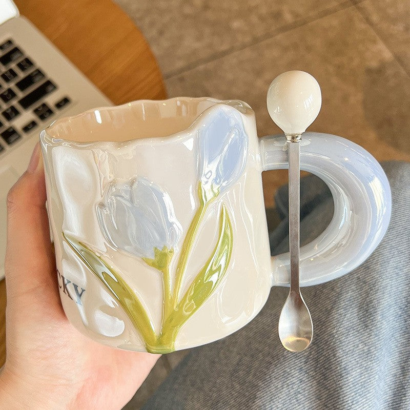 Tulip Glow Porcelain Mug