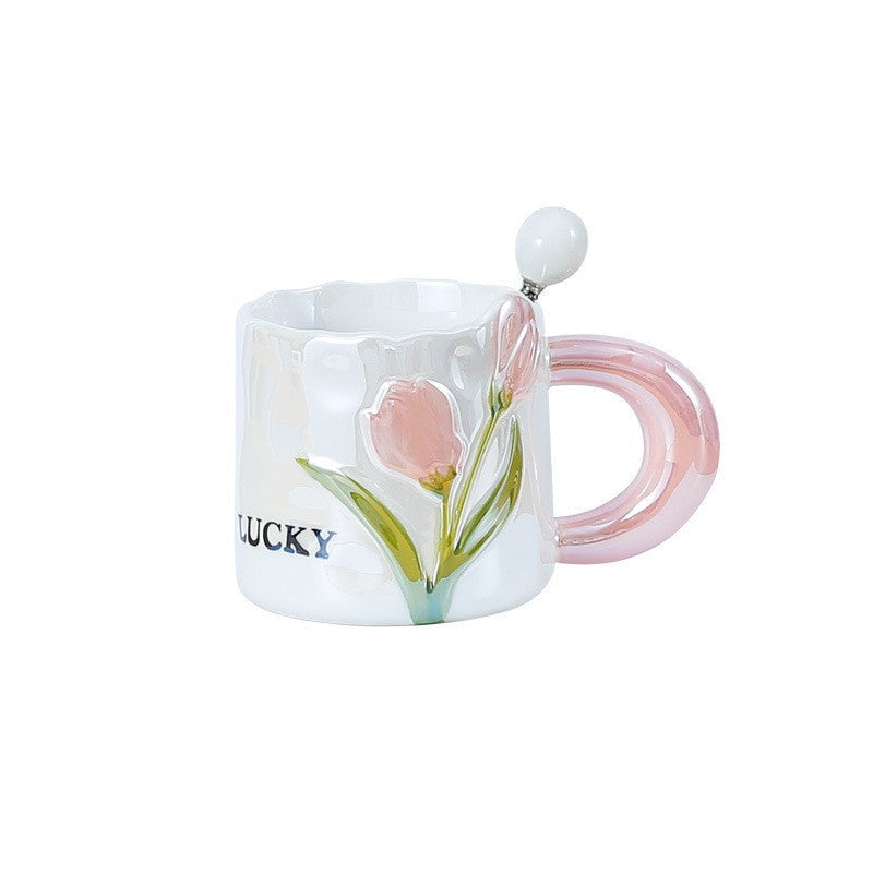 Tulip Glow Porcelain Mug