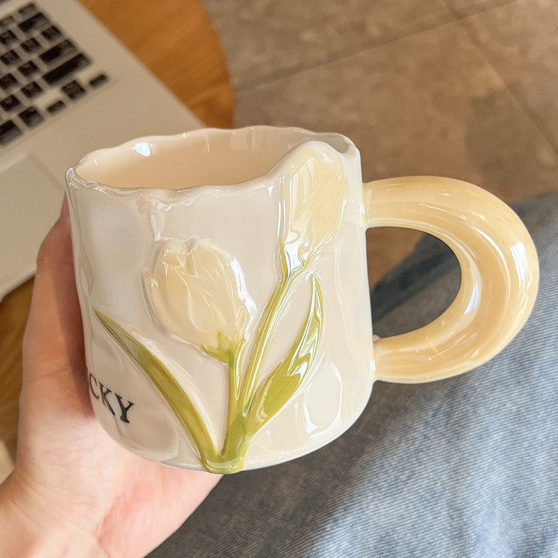 Tulip Glow Porcelain Mug
