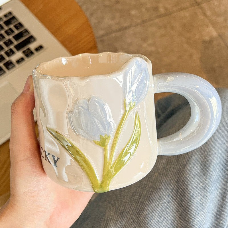 Tulip Glow Porcelain Mug