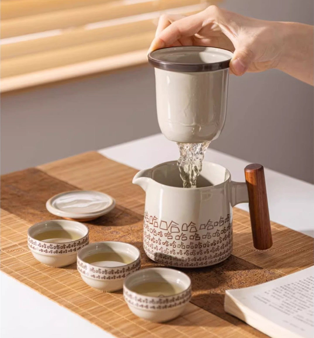 Wayfarer Ceramic Travel Tea Set